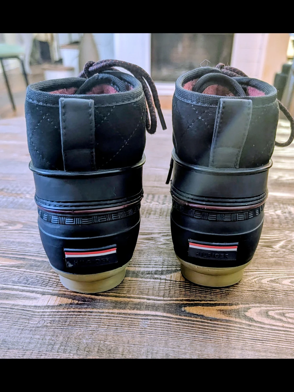 Tommy Hilfiger Red Fleece-Lined Slip-On